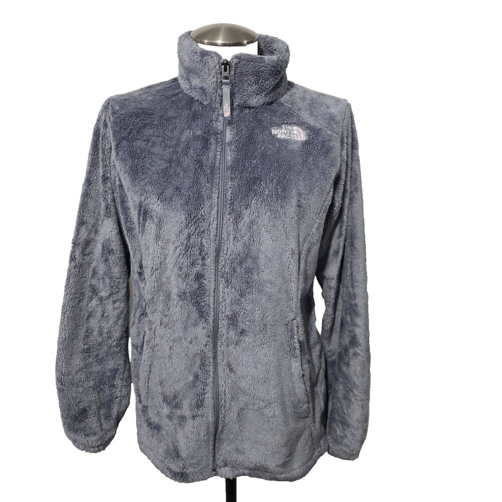 The North Face Gray Osito Fleece Jacket Girl XL 18 Fits Women S 19.5" Pit to Pit